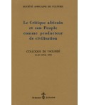 Le critique africain et son peuple comme producteur de civilisation (Yaoundé 