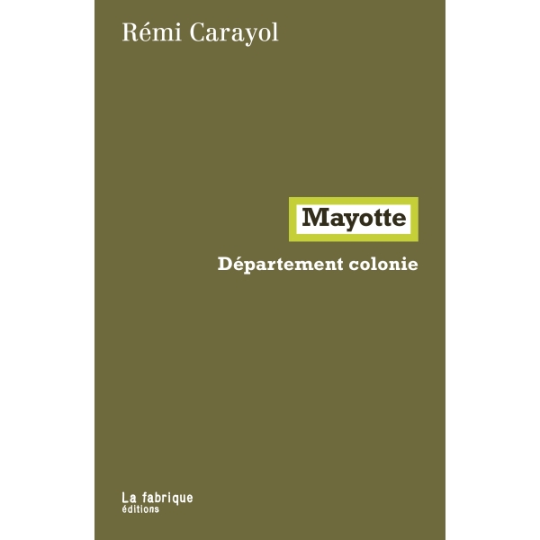 Mayotte - Département colonie