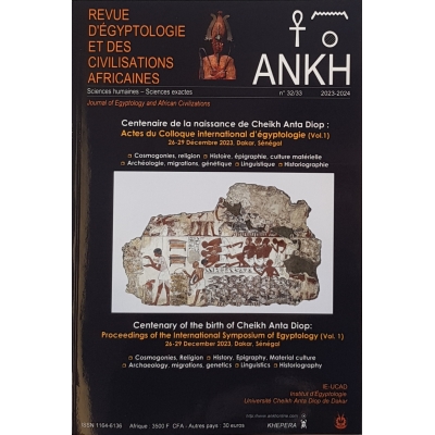 Revue Ankh N°32/33 Revue Ankh N°32/33
