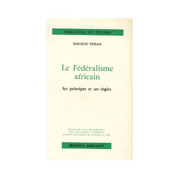 Le fédéralisme africain