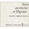 Rien qu'encens et filigrane