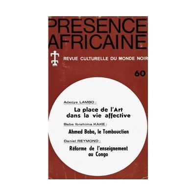 REVUE PRESENCE AFRICAINE N° 60