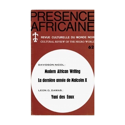 REVUE PRESENCE AFRICAINE N° 62