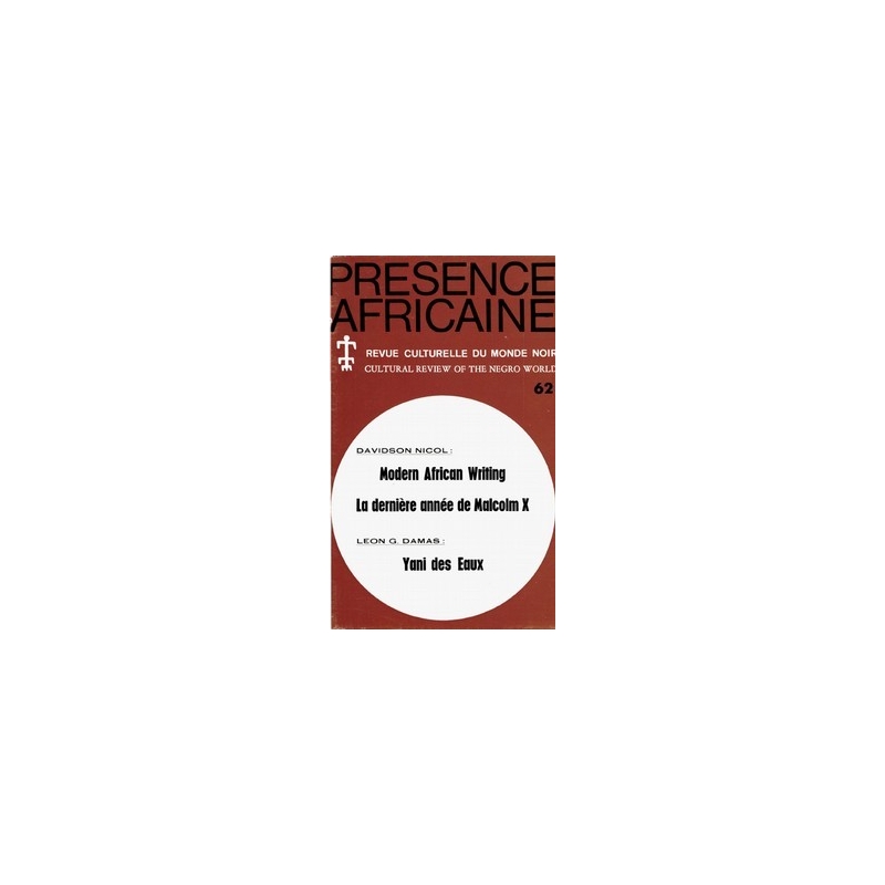 REVUE PRESENCE AFRICAINE N° 62