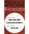 REVUE PRESENCE AFRICAINE N° 62