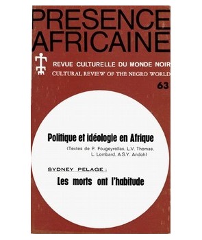 REVUE PRESENCE AFRICAINE N° 63