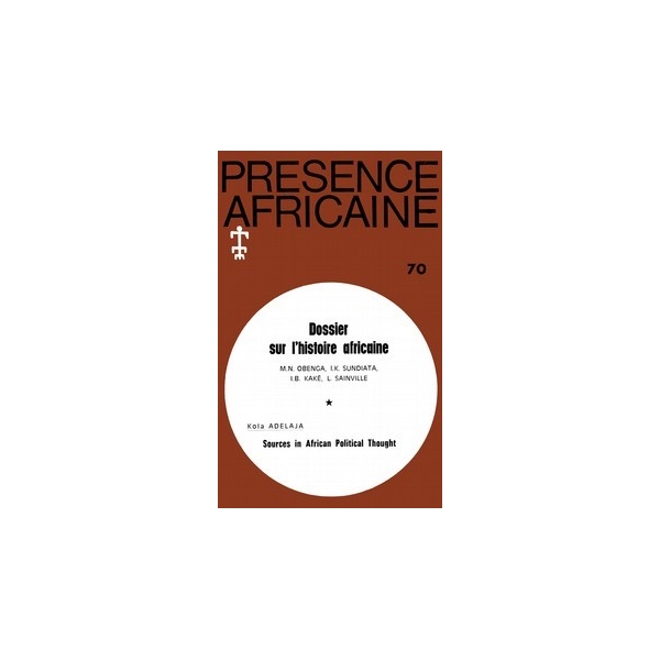 REVUE PRESENCE AFRICAINE N° 70