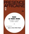 REVUE PRESENCE AFRICAINE N° 70