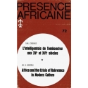 REVUE PRESENCE AFRICAINE  N°  72