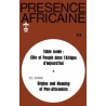 REVUE PRESENCE AFRICAINE N° 73