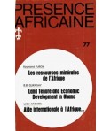 REVUE PRESENCE AFRICAINE N° 77