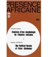 REVUE PRESENCE AFRICAINE N° 83