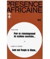 REVUE PRESENCE AFRICAINE N° 84