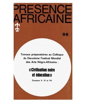 REVUE PRESENCE AFRICAINE N° 96