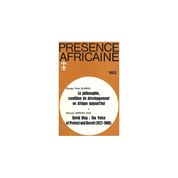 REVUE PRESENCE AFRICAINE N° 103