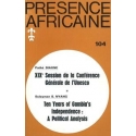 REVUE PRESENCE AFRICAINE  N°  104