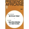 REVUE PRESENCE AFRICAINE  N°  107