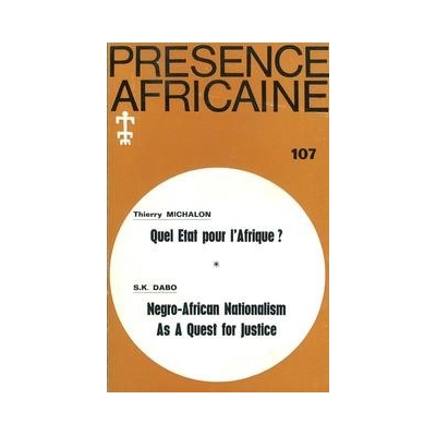 REVUE PRESENCE AFRICAINE N° 107