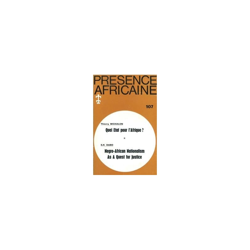 REVUE PRESENCE AFRICAINE N° 107