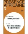 REVUE PRESENCE AFRICAINE N° 107