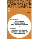 REVUE PRESENCE AFRICAINE  N°  112