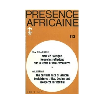 REVUE PRESENCE AFRICAINE N° 112