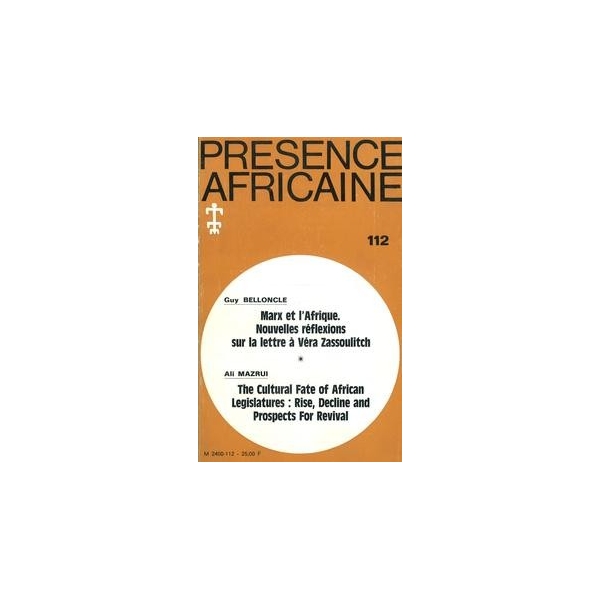 REVUE PRESENCE AFRICAINE N° 112