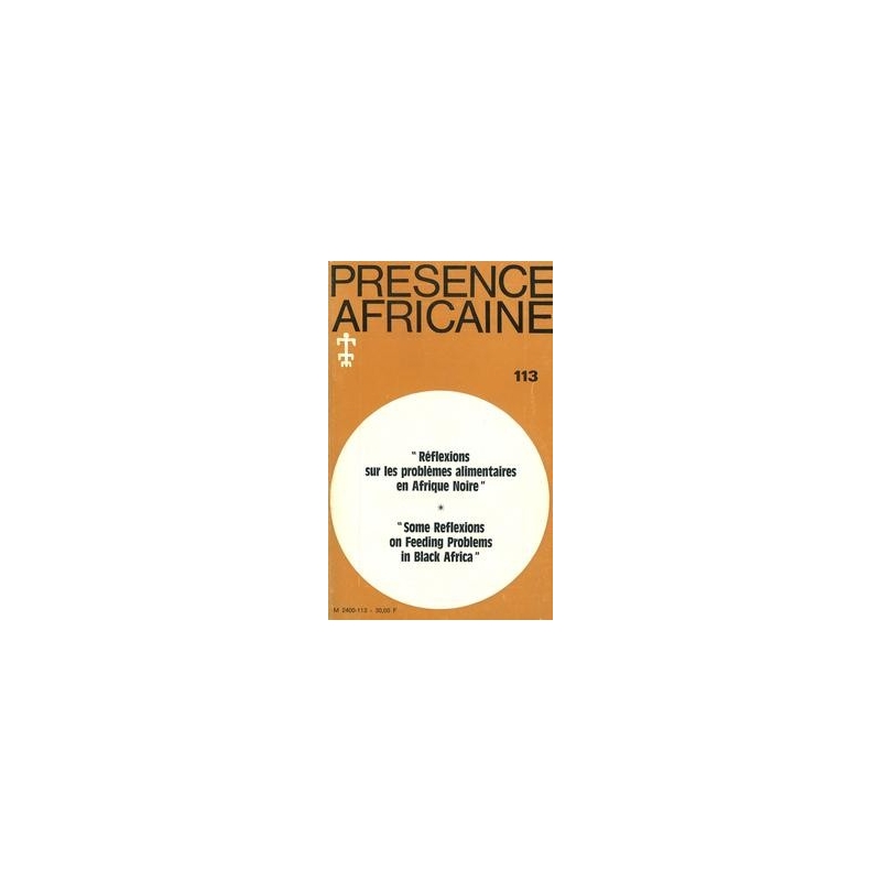 REVUE PRESENCE AFRICAINE N° 113