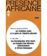REVUE PRESENCE AFRICAINE N° 114
