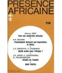 REVUE PRESENCE AFRICAINE N° 116
