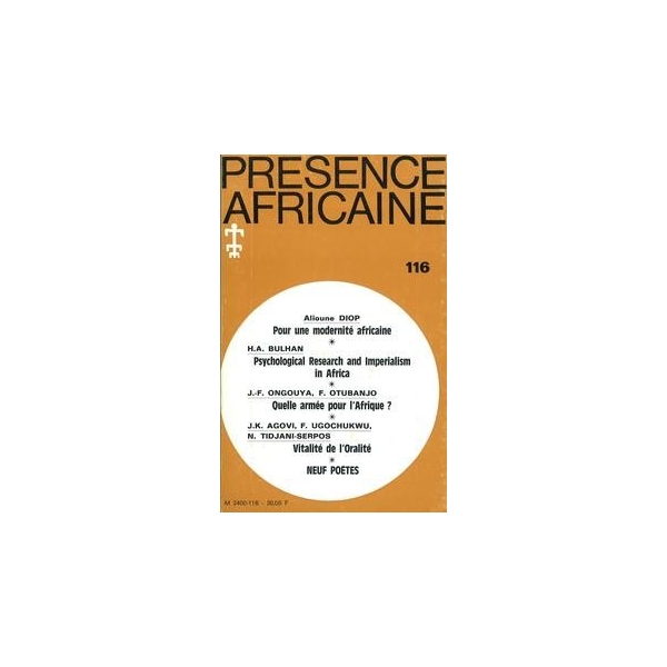 REVUE PRESENCE AFRICAINE N° 116