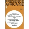 REVUE PRESENCE AFRICAINE N° 116