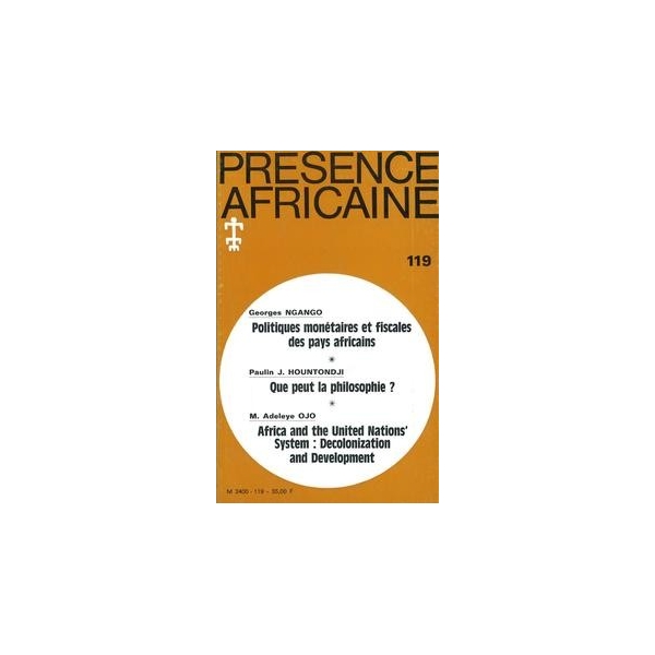 REVUE PRESENCE AFRICAINE N° 119