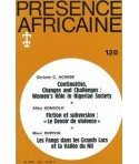REVUE PRESENCE AFRICAINE N° 120
