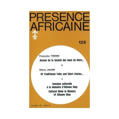 REVUE PRESENCE AFRICAINE N° 125