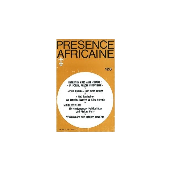 REVUE PRESENCE AFRICAINE N° 126