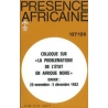 REVUE PRESENCE AFRICAINE N° 127