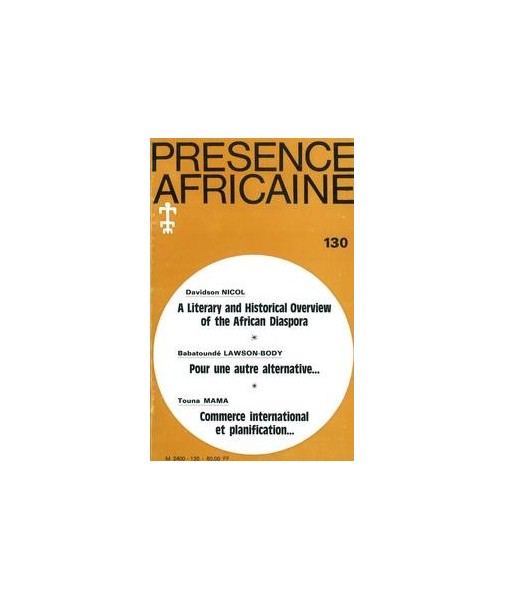 REVUE PRESENCE AFRICAINE N° 130