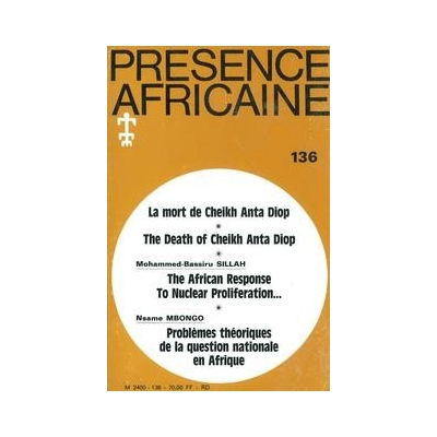 REVUE PRESENCE AFRICAINE N° 136