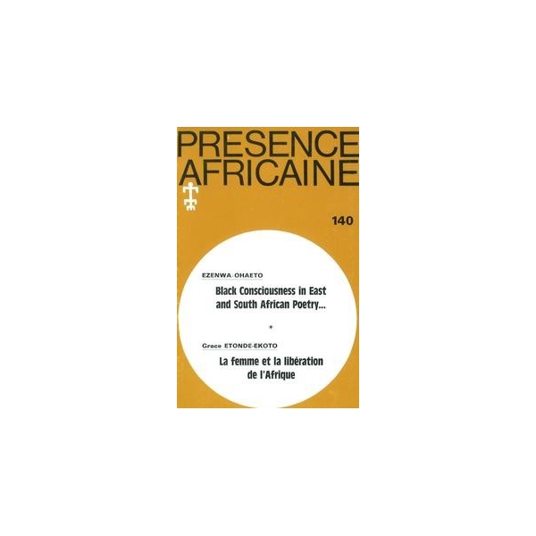 REVUE PRESENCE AFRICAINE N° 140