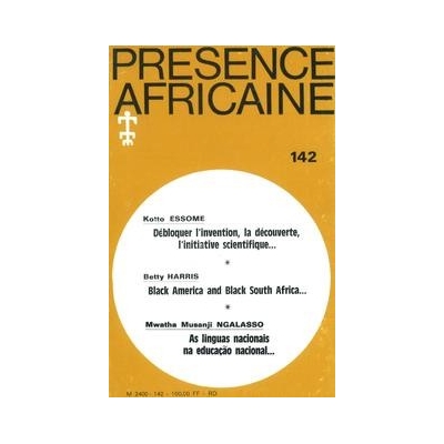 REVUE PRESENCE AFRICAINE N° 142