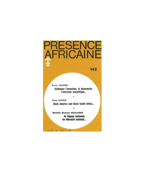 REVUE PRESENCE AFRICAINE N° 142
