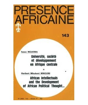 REVUE PRESENCE AFRICAINE N° 143