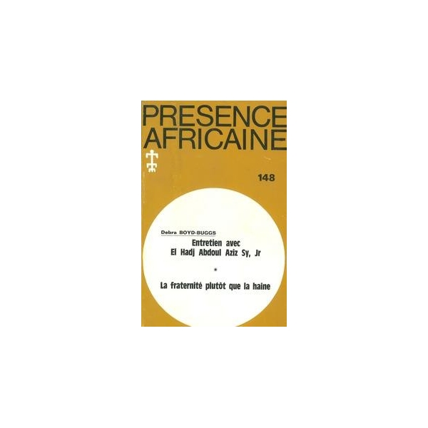 REVUE PRESENCE AFRICAINE N° 148